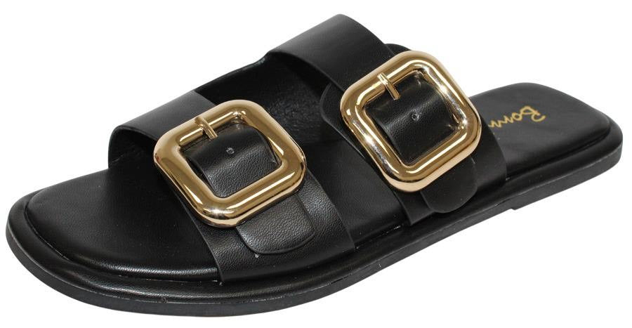 Double Buckle Sandals
