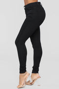 High Rise Black Skinny Jeans ENCORE JEANS.CORP