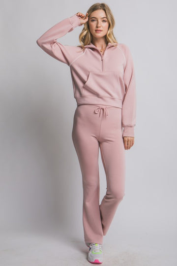 Pullover Half-zip Track Jacket