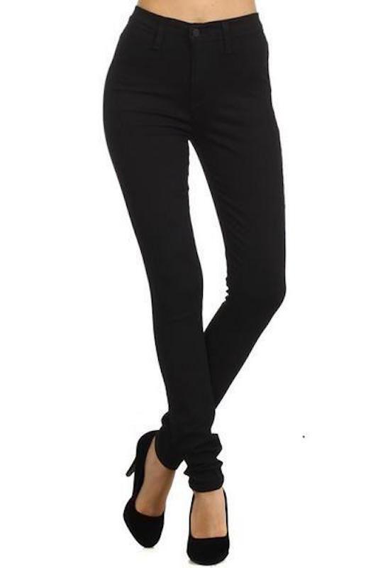 High Rise Black Skinny Jeans ENCORE JEANS.CORP
