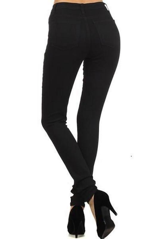 High Rise Black Skinny Jeans ENCORE JEANS.CORP