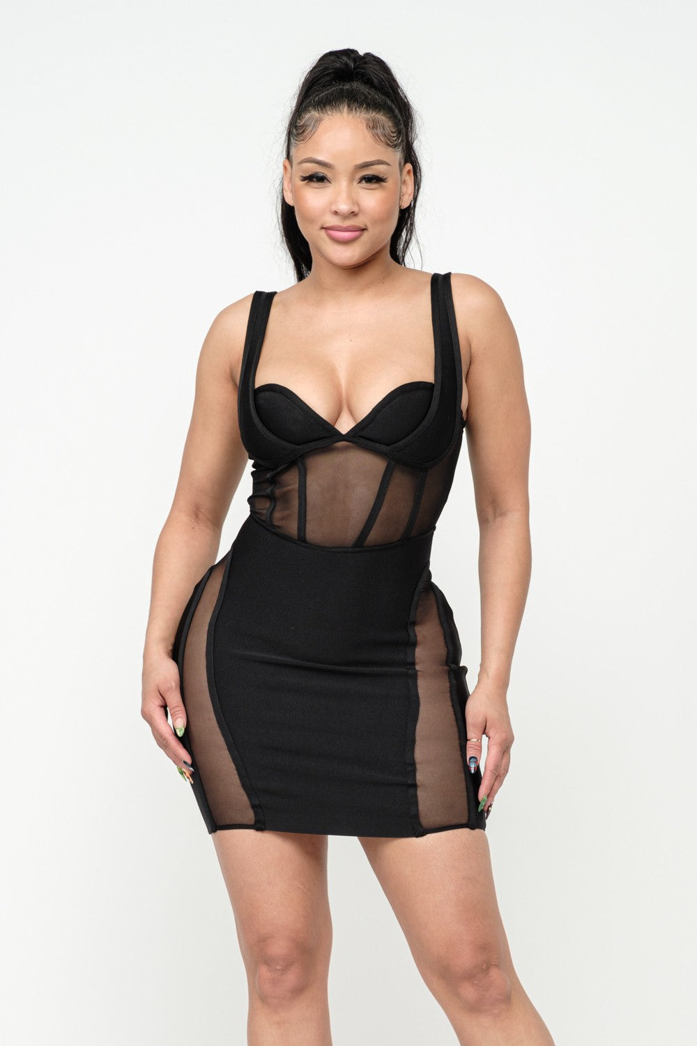 See Through Me Bandage Dress