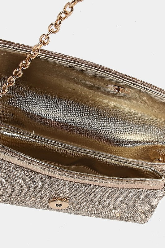 Rhinestone Pave Envelope Clutch Bag NIMA CEBU CORP