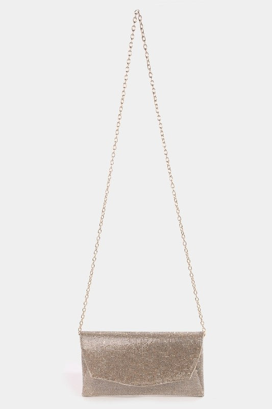 Rhinestone Pave Envelope Clutch Bag NIMA CEBU CORP
