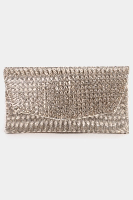 Rhinestone Pave Envelope Clutch Bag NIMA CEBU CORP