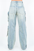 Oversized Wide Cargo Leg Jeans AMERICAN BAZI
