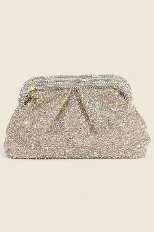 Ladies Rhinestone Snap Top Clutch Handbag NIMA CEBU CORP