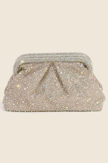 Ladies Rhinestone Snap Top Clutch Handbag NIMA CEBU CORP