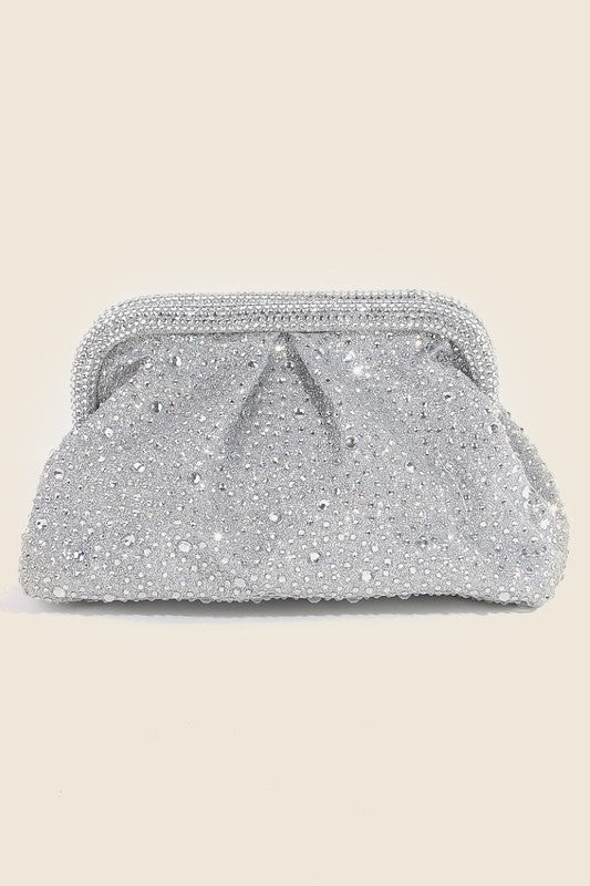 Ladies Rhinestone Snap Top Clutch Handbag NIMA CEBU CORP