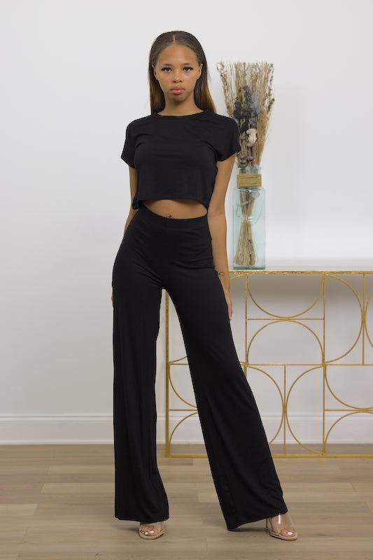 Wide Leg Pants Set FASHION LOVE