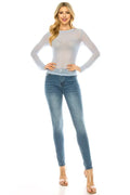 Mesh Long Sleeve Top FASHION LOVE