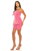 Ribbed Tube Short Set FASHION LOVE