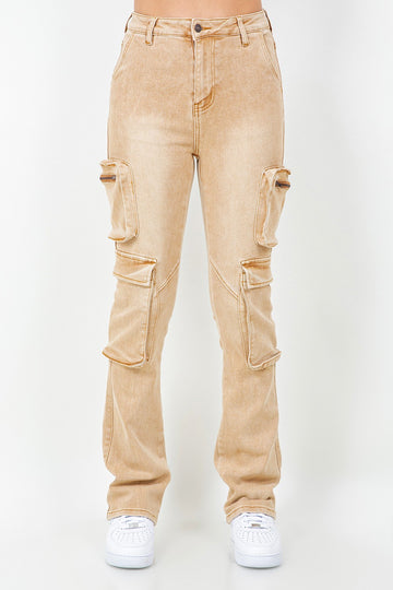 Multi Pocket Skinny Stacked Jeans
