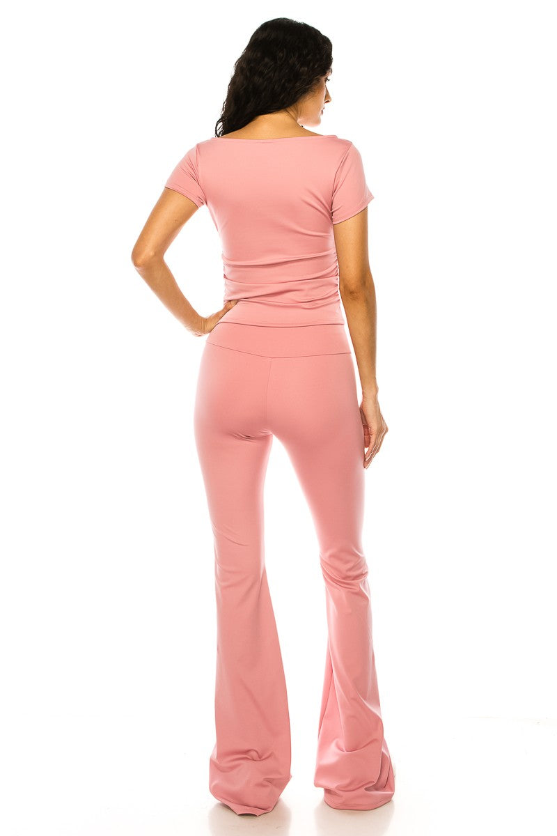 T-shirt and Yoga Pant Set