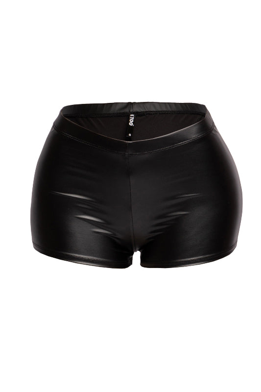 Matte PU Shorts