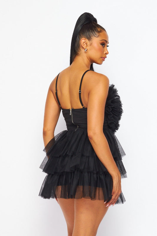 Tulle Layered Mini Dress