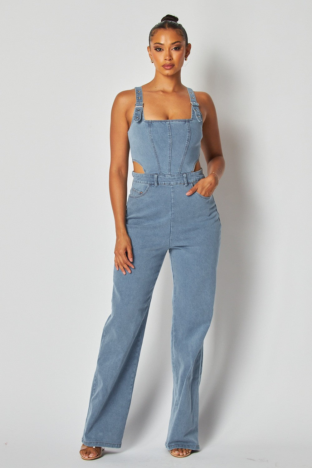 Denim Overall Jumpsuit