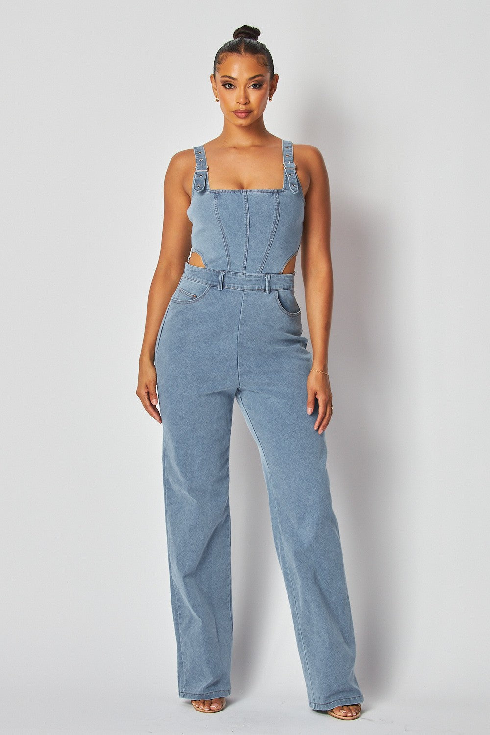 Denim Overall Jumpsuit