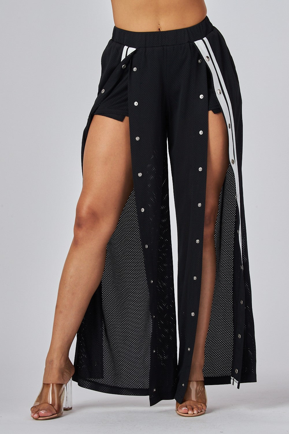 Snap Mesh Pants