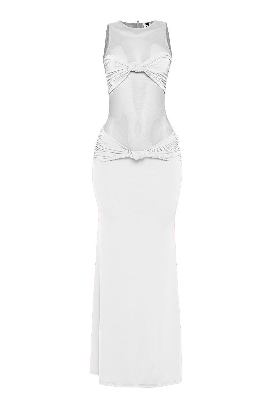 Mesh Contrast Rube Maxi Dress