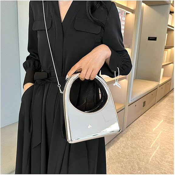 Reflective Metallic Acrylic Purse