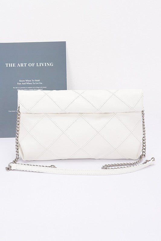 Quilted Faux Leather Purse