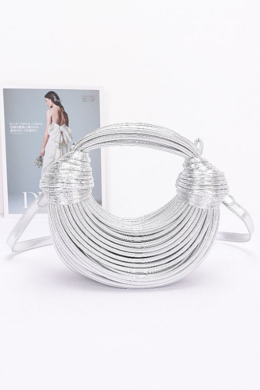 Strappy Moon Shape Handbag