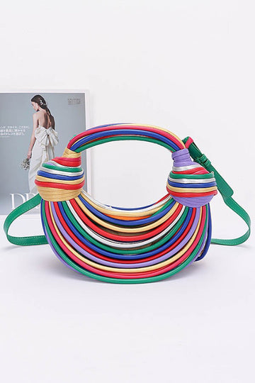 Strappy Moon Shape Handbag