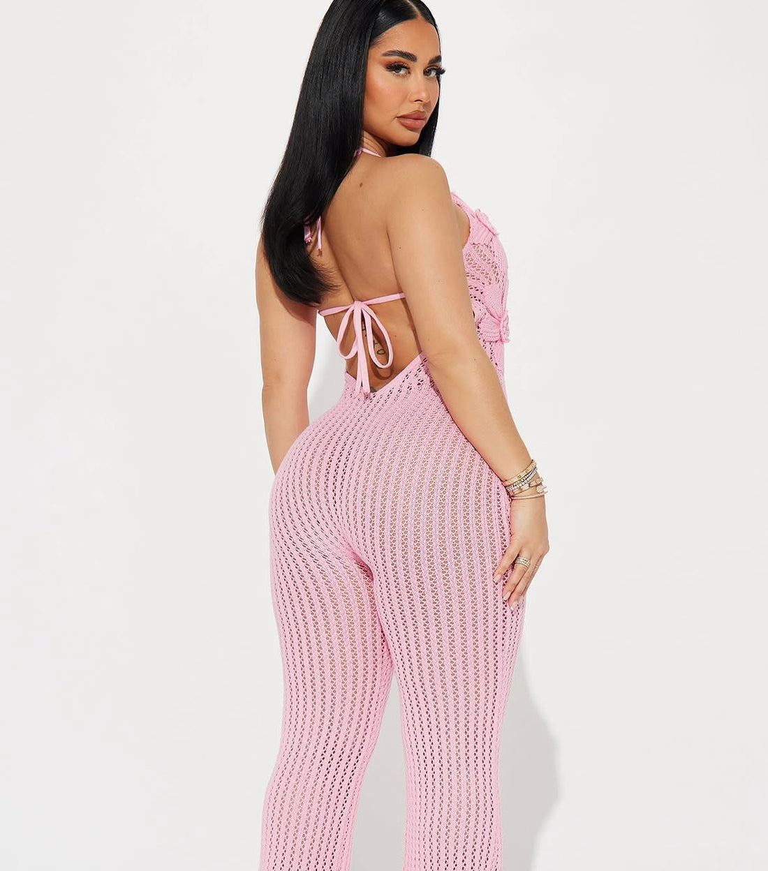 Flower Crochet Jumpsuit