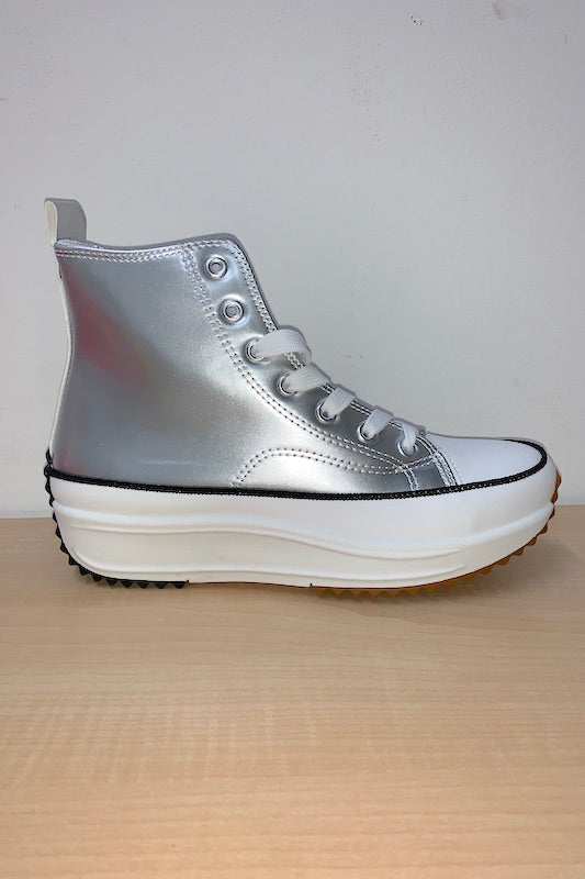 High Rise PU Sneaker GOLDEN ROAD TRADING INC