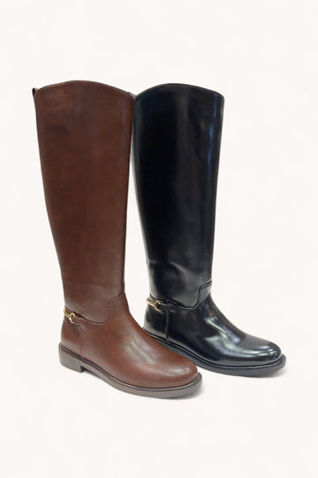 Horsebit Detail Tall Riding Boots
