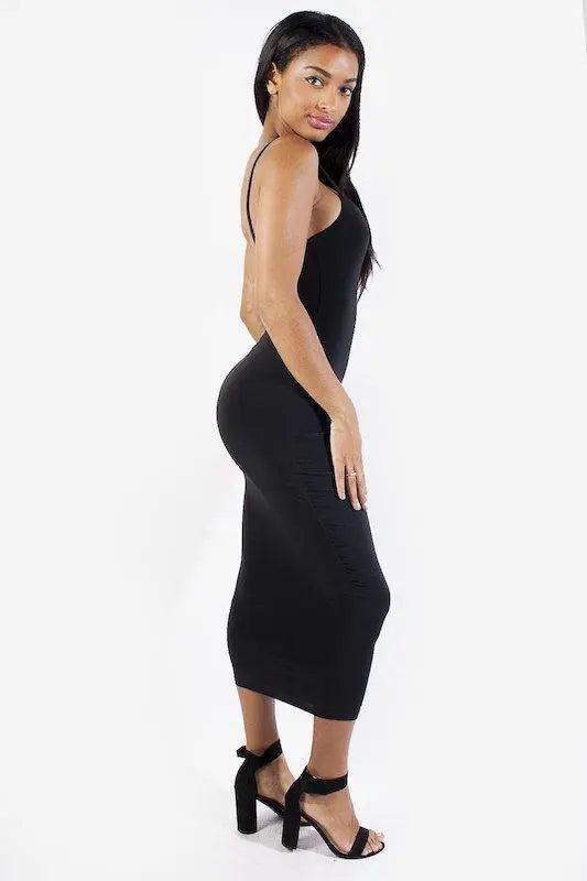 Spaghetti Strap Long Midi Dresses-OLD LETS GO APPAREL