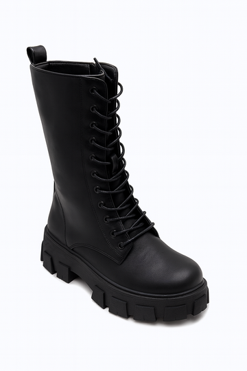 Lace Up Combat Boot