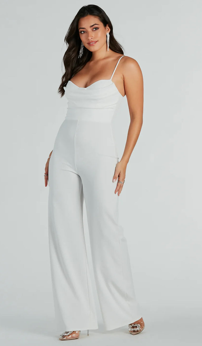 Cowl Neck Jumpsuit