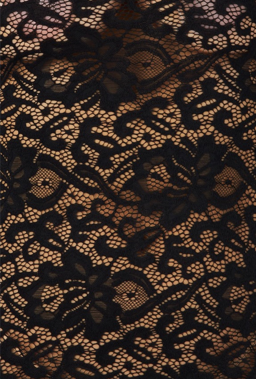 Lace Bodycon Tube Dress