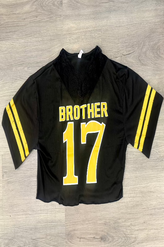 Brother Lace Graphic Printed Jersey