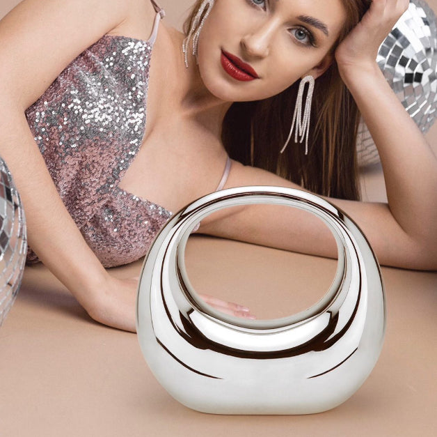 Acrylic Moon Shape Evening Bag