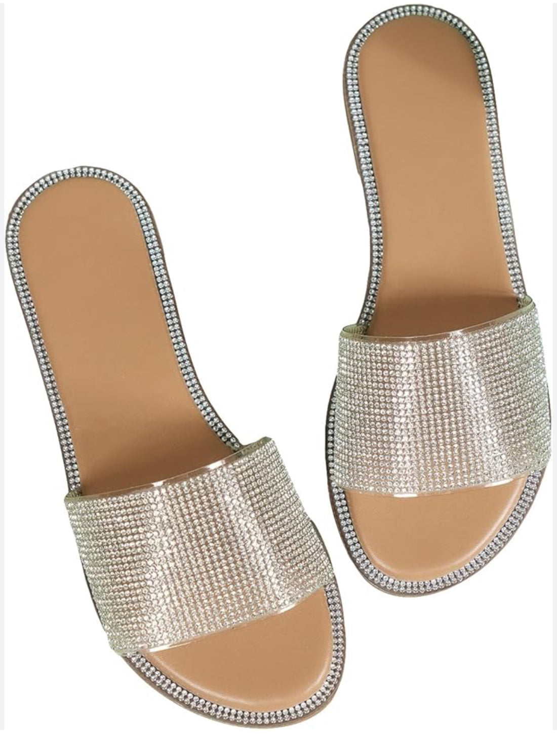 Rhinestone Slide Sandals