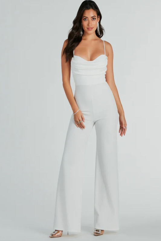 Cowl Neck Jumpsuit