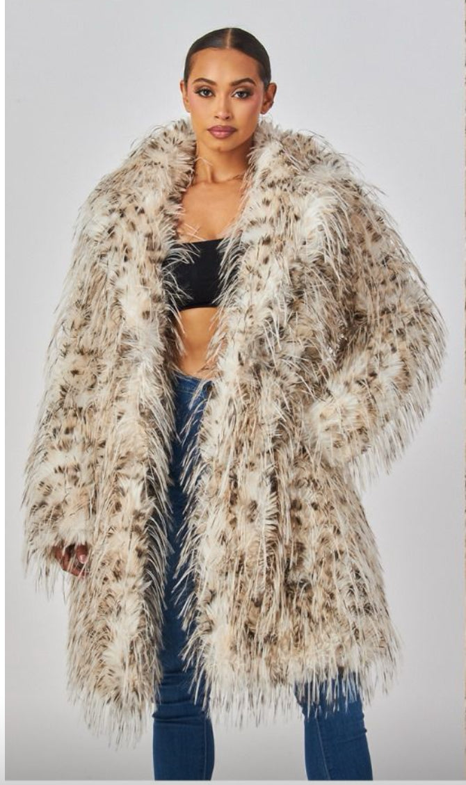 Long Faux Fur Coat
