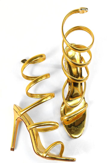 Open Toe Mudusa Metallic Heel