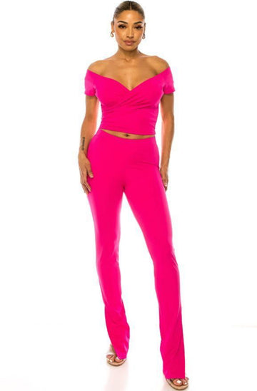 Yoga Off the Shoulder Set