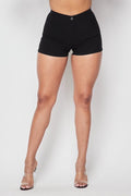 High Waisted Mini Short with Back Pockets JC & JQ INC