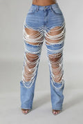 Pearl Detailed Denim Jeans HOT & DELICIOUS