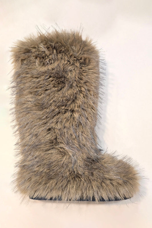 Furry Fur Fashion Ankle Boot