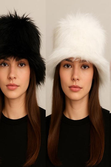 Fluffly Fax Fur Bucket Hat