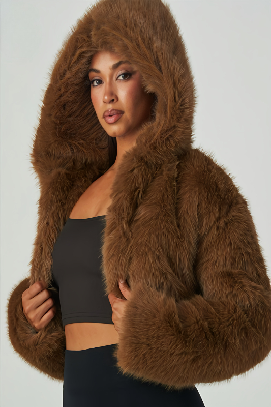 L/S Cropped Hooded Jacket