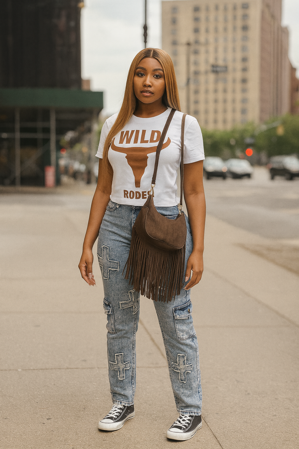 Wild Rodeo Design Crop Top
