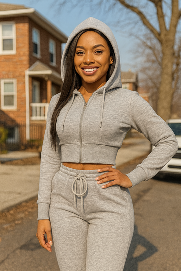 2 Way Zip Up Hoodie Jacket