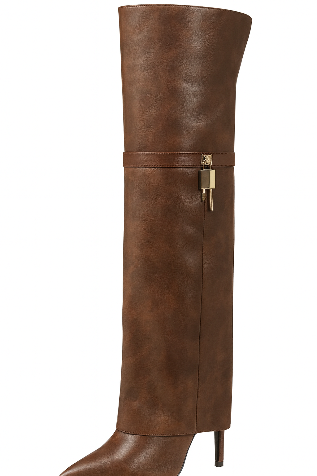 Over The Knee Fold Over High Heel Dreesy Boots